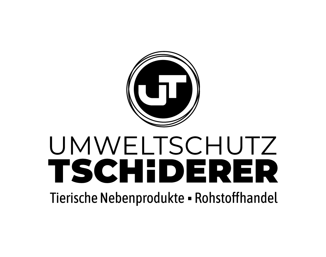 Logo: Umweltschutz Tschiderer mit einem kreisförmigen UT-Symbol über dem Text.